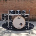 Bateria 22 Pearl Masters MCT MasterCast Black Silver Stripe