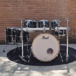 Bateria 22 Pearl Masters MCT MasterCast Black Silver Stripe