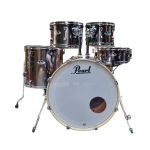 Bateria 22 Pearl Export Smokey Chrome Sem Ferragens