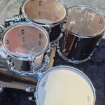 Bateria 22 Pearl Export Smokey Chrome Sem Ferragens