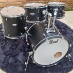 Bateria 22 Pearl Decade Maple Satin Black Sem Ferragens USADO