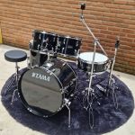 Bateria 22 TAMA Stagestar Black Night Sparkle com Ferragens