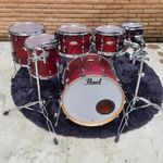 Bateria Pearl Session Studio Select 08-10-12-14-16-22 Caixa Scarlet Ash