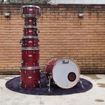 Bateria Pearl Session Studio Select 08-10-12-14-16-22 Caixa Scarlet Ash