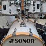 Bateria 22 Sonor AQ2 Stage Maple White Marine Pearl com Ferragens
