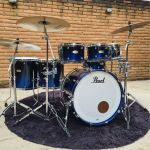 Bateria 22 Pearl Reference One Ultra Blue Fade Com Caixa