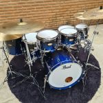Bateria 22 Pearl Reference One Ultra Blue Fade Com Caixa