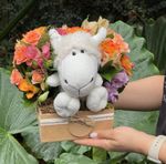 Arranjo Caixa Quadrada com Bichinho - KIDS