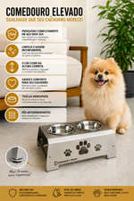 COMEDOURO PET PREMIUM DESARTINOX TAMANHO P