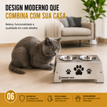 COMEDOURO PET PREMIUM DESARTINOX TAMANHO P