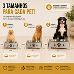 COMEDOURO PET PREMIUM DESARTINOX TAMANHO M