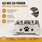 COMEDOURO PET PREMIUM DESARTINOX TAMANHO G
