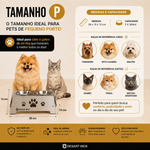 COMEDOURO PET PREMIUM DESARTINOX TAMANHO P