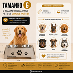 COMEDOURO PET PREMIUM DESARTINOX TAMANHO G