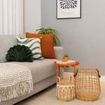 Almofada Decorativa em Forma de Concha Verde Militar com Enchimento 26 x 40cm