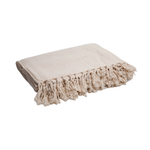 Manta Fringes Areia
