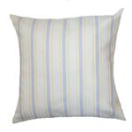 Almofada Infantil com Listras Azul e Amarelo Enchimento 45 x 45 cm