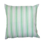 Almofada Infantil Listras Verdes com Enchimento e Zíper 45 x 45 cm