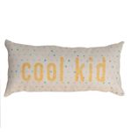 Almofada Infantil Cool Kid com Bolinhas Azuis com Enchimento 52 x 24 cm