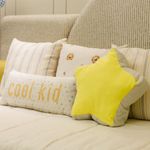 Almofada Infantil Cool Kid com Bolinhas Azuis com Enchimento 52 x 24 cm