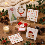Azulejo de Natal Guirlanda com Suporte e Embalagem