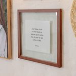 Kit Decorativo de Parede com Quadro Nature, Quadro Sêneca, Acrílico Bordado e Folhas de Palha