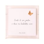 Acrílico Decorativo Com Azulejo Cuide do Seu Jardim 