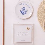 Acrílico Decorativo Com Azulejo Cuide do Seu Jardim 