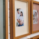 Quadro Personalizado Memórias: Sua Foto em Moldura Caixa com Fundo Creme e Vidro