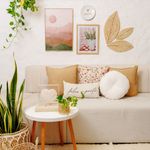 Quadro Decorativo A Vida é a Arte do Encontro Moldura em Madeira e Vidro - 30x40cm