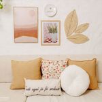 Quadro Decorativo A Vida é a Arte do Encontro Moldura em Madeira e Vidro - 30x40cm