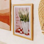 Quadro Decorativo A Vida é a Arte do Encontro Moldura em Madeira e Vidro - 30x40cm