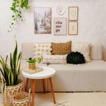 Quadro Decorativo Paisagem Mediterrânea 40x60 com Moldura de Madeira