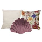 Kit de Almofadas Concha e Floral