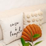 Kit de Almofadas Casa é Templo e Pompons