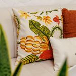 Almofada Decorativa Bananeira Floral