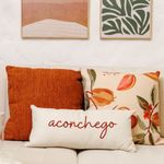 Almofada Decorativa Goiaba Botânica 45x45 cm em Tecido Bouclé