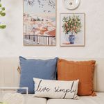 Almofada Decorativa Texturizada Azul Serenity