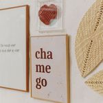 Kit de Parede Decorativo Quadro Bordado, Chamego e Artesanatos