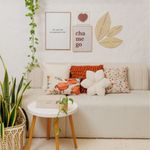 Kit de Parede Decorativo Quadro Bordado, Chamego e Artesanatos