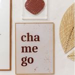 Kit de Parede Decorativo Quadro Bordado, Chamego e Artesanatos