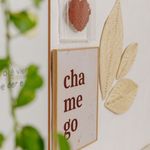 Kit de Parede Decorativo Quadro Bordado, Chamego e Artesanatos