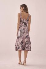 VESTIDO MIDI MAXI FOLHA ASTROMÉLIA