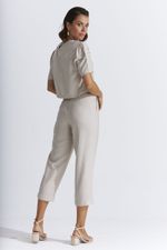 CALÇA CROPPED LISA TOUCH COM PALA PESPONTADA