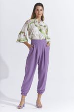 CALÇA LISA FLOW COM CÓS TRANÇADO