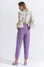 CALÇA LISA FLOW COM CÓS TRANÇADO