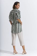MAXI CAMISA LISTRA BANANEIRA