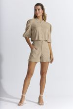 CAMISA CROPPED LISA SLUB