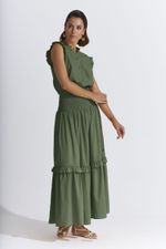 BLUSA CAVA VERÃO LISA FLOW C/ ELASTICO BARRA