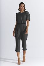 T-SHIRT CROPPED LISA TOUCH C/ PREGAS NA MANGA